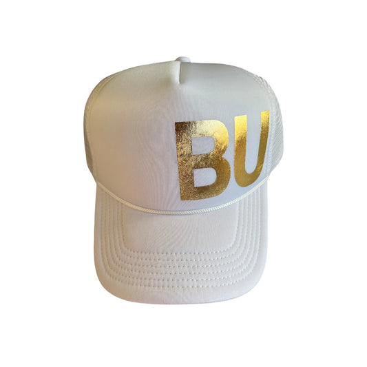 white BU hats